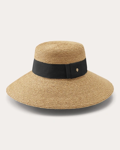 Helen Kaminski Newport Raffia Straw Hat In Black