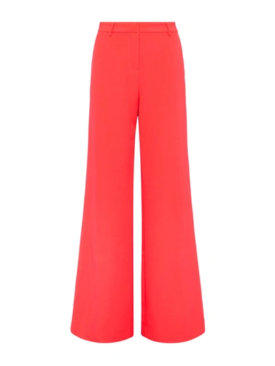Shop L Agence Pilar Wide-leg Pant In Neon Coral