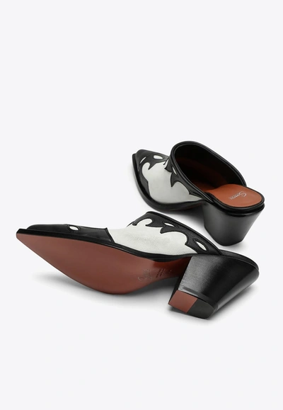 Shop Sonora 60 Western Leather Mules In White