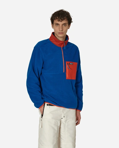 Shop Patagonia Microdini Half Zip Sweatshirt Endless In Blue