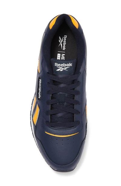 Shop Reebok Glide Sneaker In Blue/ Yellow
