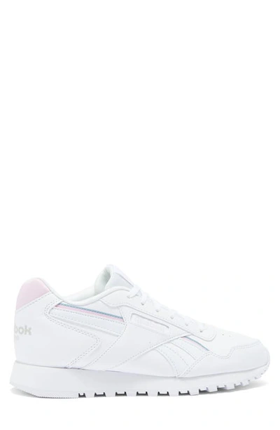 Shop Reebok Glide Vegan Sneaker In White/ Pixel Pink/ Blue Pearl
