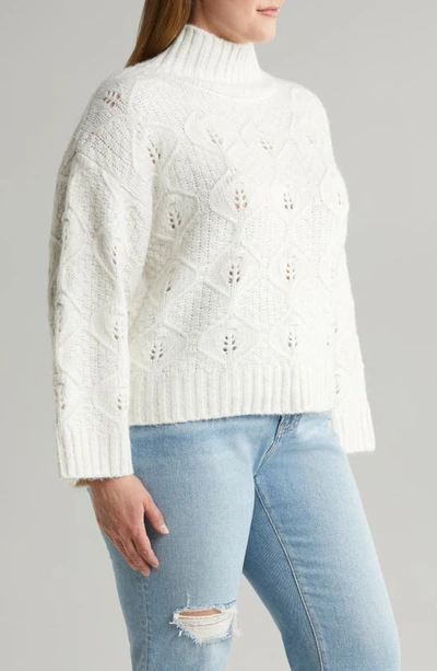 ASOS DESIGN CURVE CABLE STITCH TURTLENECK SWEATER 