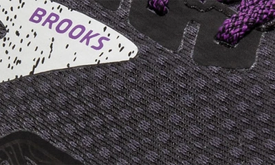 Shop Brooks Divide 4 Gore-tex® Waterproof Trail Running Shoe In Black/ Blackened Pearl/ Purple