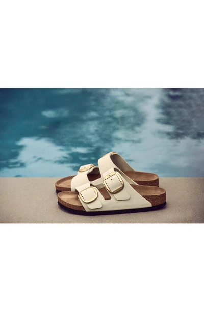 Shop Birkenstock Arizona Big Buckle Slide Sandal In Ecru