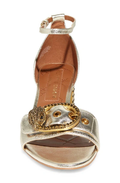 Shop Kurt Geiger Mayfair Ankle Strap Sandal In Silver