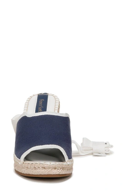 Sarto By Franco Sarto Oak Platform Wedge Espadrille In Navy