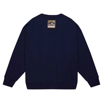 Mitchell & Ness Navy Houston Astros Cooperstown Collection Logo Pullover Sweatshirt In Navy