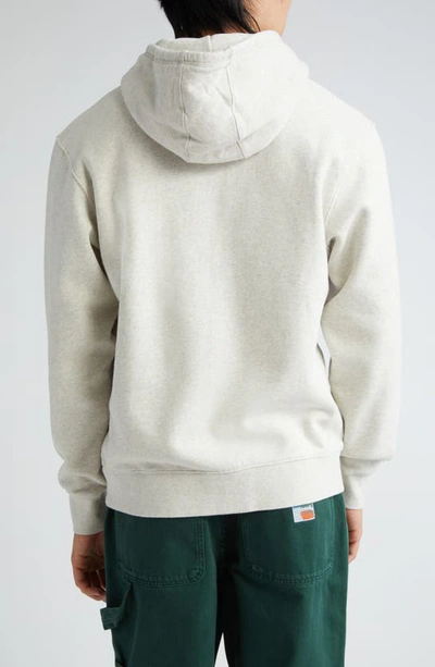 Shop Palmes Mats Organic & Recycled Cotton Logo Graphic Hoodie In Oatmeal