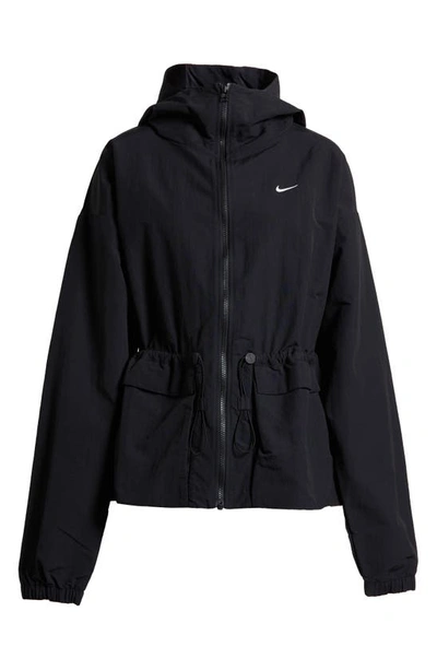 Shop Nike Sportswear Essentials Lightweight Jacket In Black/ White