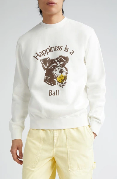 Shop Palmes Dog Graphic Sweatshirt In Off-white