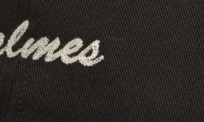 Shop Palmes Alley Logo Adjustable Baseball Cap In Black