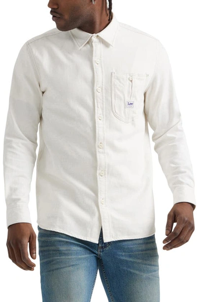 Shop Lee Carolina Button-up Shirt In Ecru