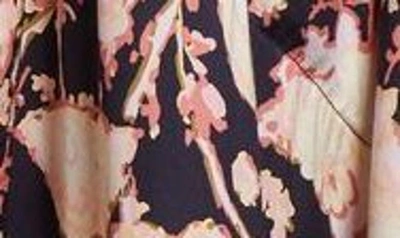 Shop A.l.c . Emery Floral Print Tie Waist Dress In Maritime Navy Multi