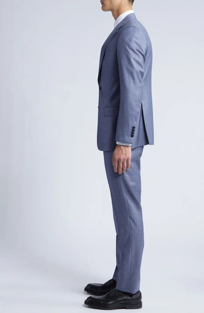 Shop Emporio Armani G-line Wool Suit In Light Blue
