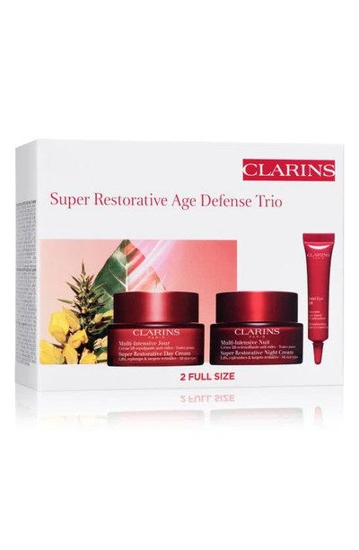 Shop Clarins Super Restorative Anti-aging Day & Night Set (limited Edition) $318 Value