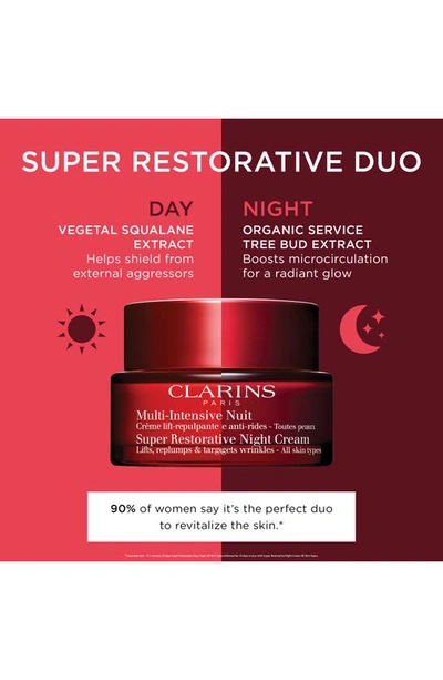 Shop Clarins Super Restorative Anti-aging Day & Night Set (limited Edition) $318 Value