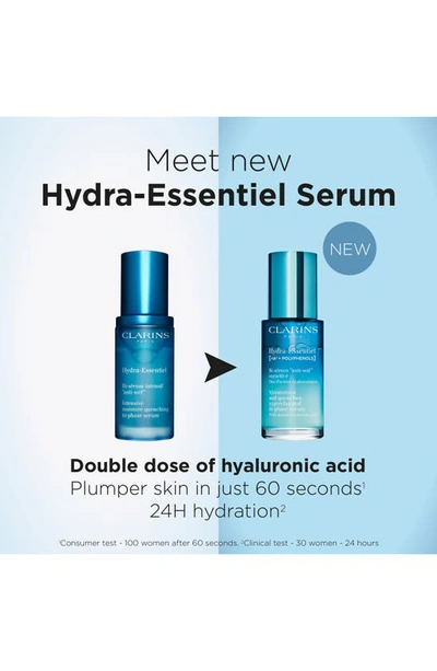 Shop Clarins Hydra-essentiel Bi-phase Face Serum With Double Hyaluronic Acid, 1 oz