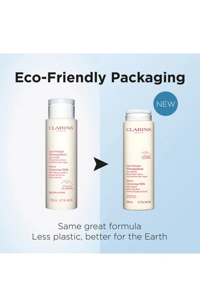 Clarins Velvet Facial Milk Cleanser 6.7 Oz. In White