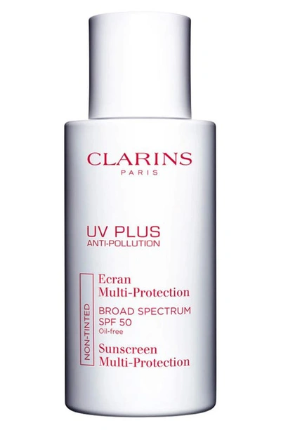 Shop Clarins Uv Plus Anti-pollution Antioxidant Face Sunscreen Spf 50, 1.7 oz In Neutral