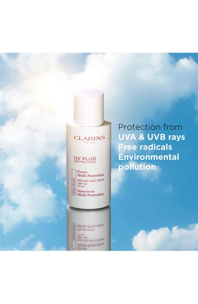 Shop Clarins Uv Plus Anti-pollution Antioxidant Face Sunscreen Spf 50, 1.7 oz In Neutral