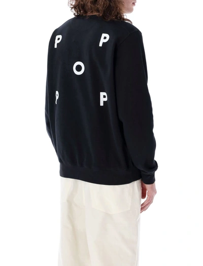 Shop Pop Trading Company Pop Trading Company Logo Sweatshirt In Black White
