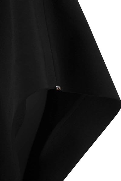 Shop Sportmax Pesi - Stretch Viscose Mini Dress In Black