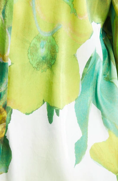 Shop Kobi Halperin Marnie Floral Print Blazer In Olive Multi