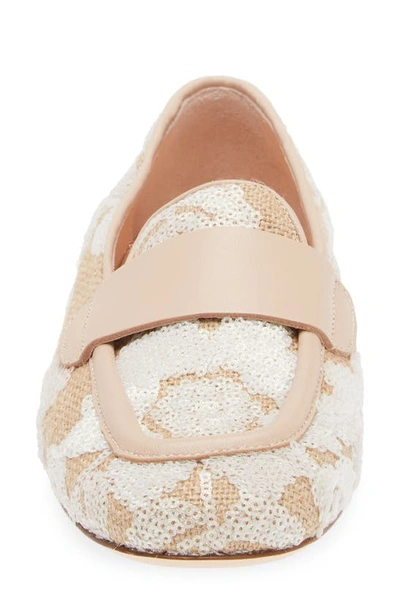 Agl Attilio Giusti Leombruni Sheryl Raffia Loafer In White-ghibli