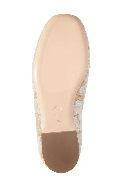 Agl Attilio Giusti Leombruni Sheryl Raffia Loafer In White-ghibli