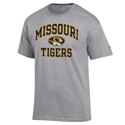 Shop Champion Heather Gray Missouri Tigers High Motor T-shirt