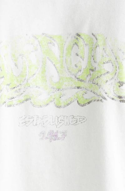 Shop Balenciaga Lunar New Year Dragon Cotton Graphic T-shirt In White/ Green