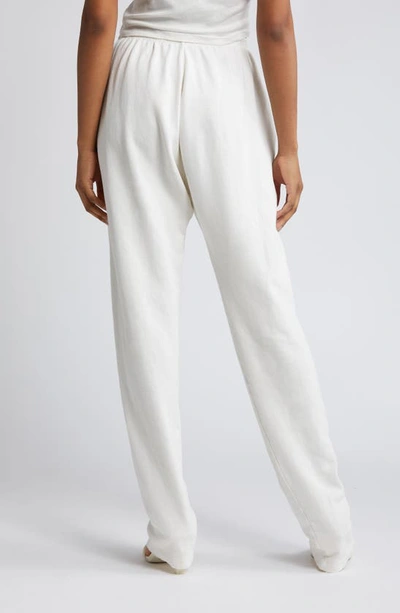 Shop Sami Miro Vintage Gender Inclusive Safety Pin Hemp & Organic Cotton French Terry Sweatpants In White