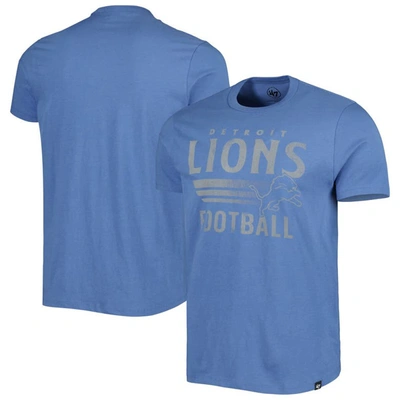 Shop 47 ' Blue Detroit Lions Wordmark Rider Franklin T-shirt