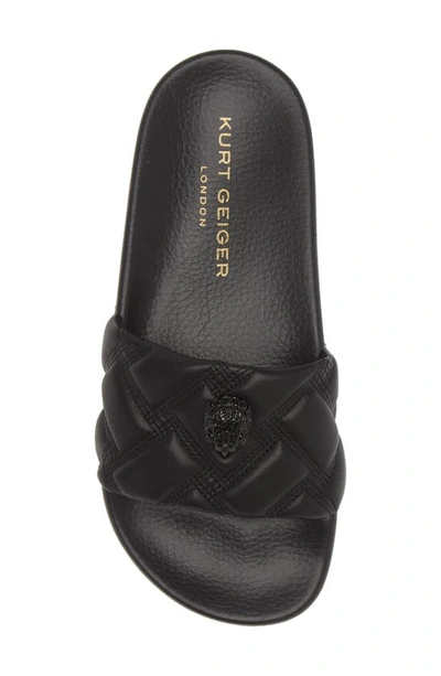 Shop Kurt Geiger Meena Eagle Drench Slide Sandal In Black
