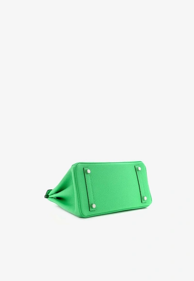 Hermes Birkin 25 In Vert Comics Togo Leather With Palladium Hardware In Vert Comics