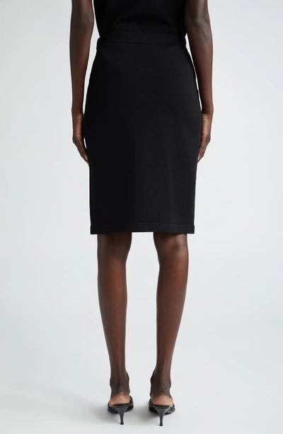 St John St. John Collection Santiago Sweater Knit Skirt In Black
