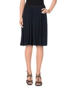 Emporio Armani Knee Length Skirts In Dark Blue