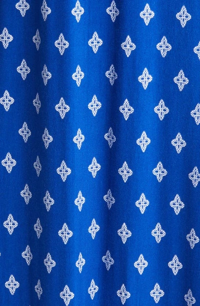 Shop Loveappella Border Print Sleeveless Jersey Maxi Dress In Royal