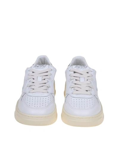 Shop Autry Medalist White And Bronze Sneakers Shoes