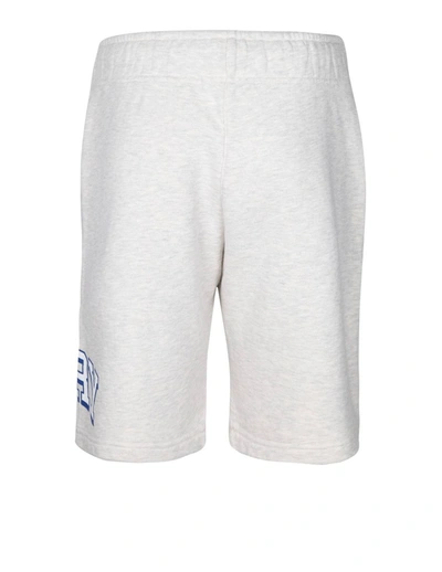 Shop Autry Cotton Fleece Shorts In Grey
