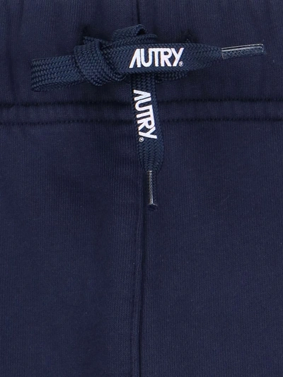 Shop Autry Blue Cotton Jogger Pants
