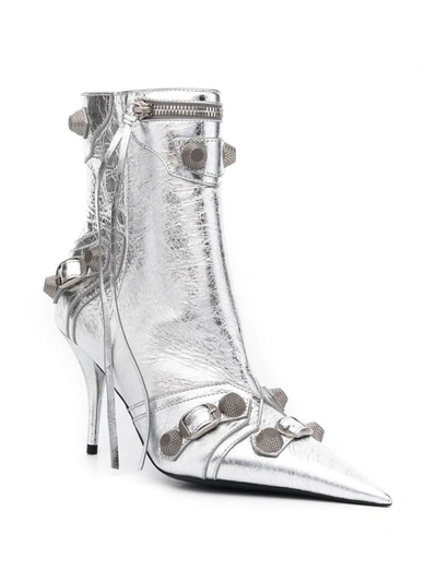 Shop Balenciaga Boots In Silver