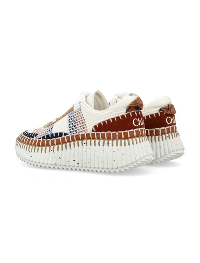 Shop Chloé Nama Woman Sneakers In Ginger Red