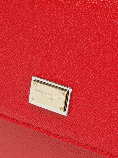 Shop Dolce & Gabbana Sicily' Medium Handbag In Red