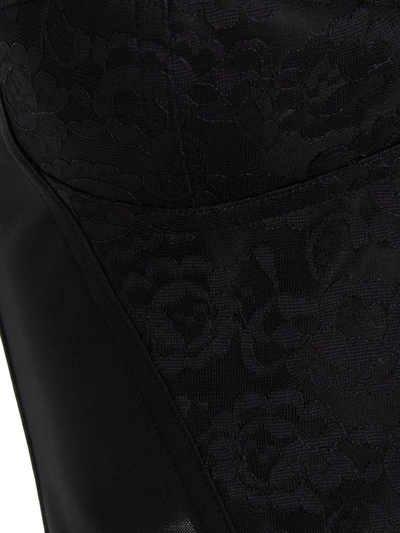 Shop Dolce & Gabbana Bustier Corsetry In Black