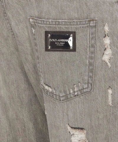 Shop Dolce & Gabbana Jeans In Grey