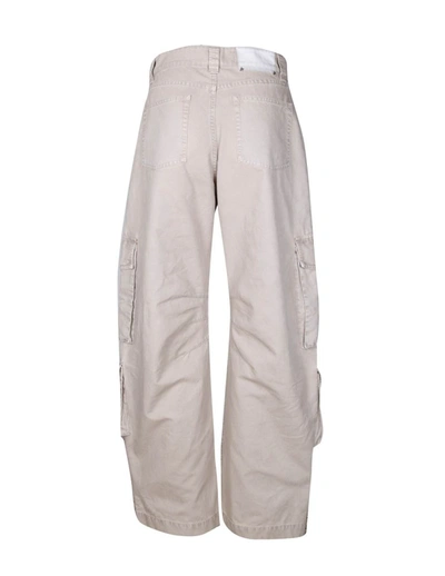 Shop Golden Goose Cotton Cargo Trousers In Trench Coat