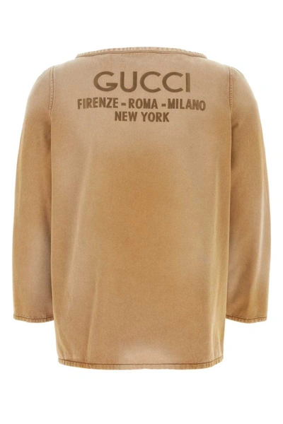 Shop Gucci T-shirt In Beige O Tan