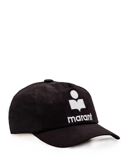 Shop Isabel Marant Tyron Logo Baseball Cap In Black